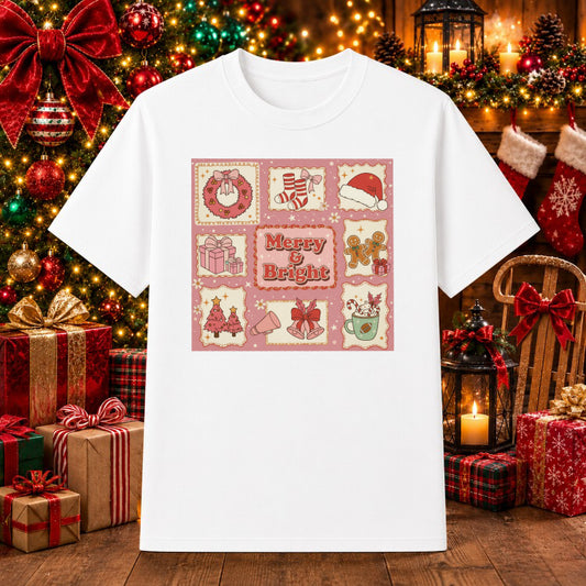 Merry Christmas Red Truck with Trees – Christmas DTF Transfer – by Ink Rush – Premade Transfers – DTF Transfers, Apparel D...