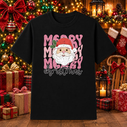 Merry Christmas Reindeer Plaid – Christmas DTF Transfer – by Ink Rush – Premade Transfers – Christmas, Apparel
