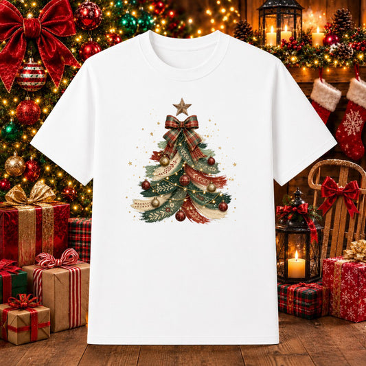 Merry Christmas Reindeer Tree – Christmas DTF Transfer – by Ink Rush – Premade Transfers – Christmas, DTF Transfers