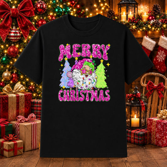 Merry Christmas Santa – Christmas DTF Transfer – by Ink Rush – Premade Transfers – DTF Transfers, Apparel Decoration