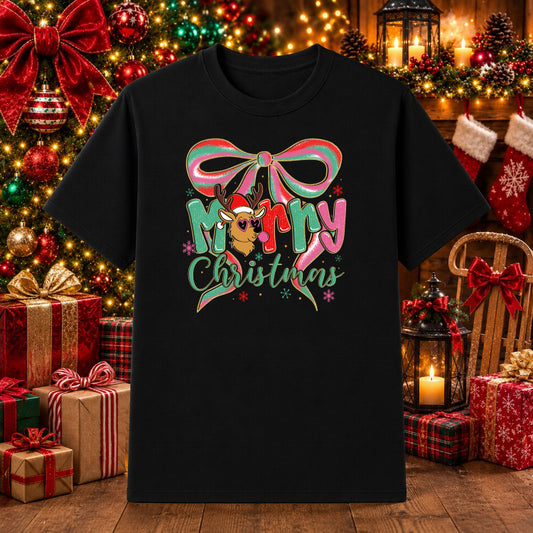 Merry Christmas Tree – Christmas DTF Transfer – by Ink Rush – Premade Transfers – Christmas, Apparel Decor