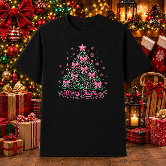 Merry Christmas Truck – Christmas DTF Transfer – by Ink Rush – Premade Transfers – Christmas, Apparel Decor