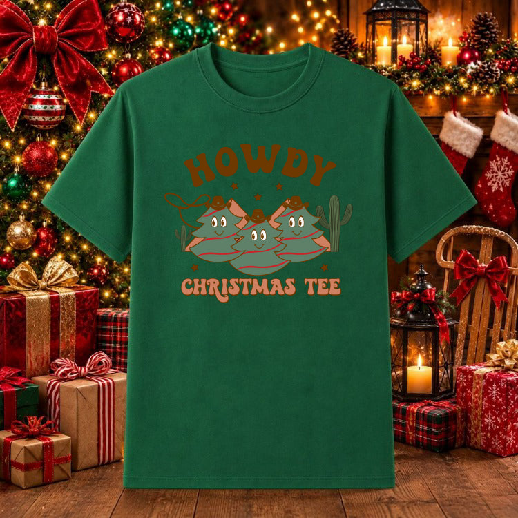 Merry Christmas Vintage Car & Tree – Christmas DTF Transfer – by Ink Rush – Premade Transfers – Christmas, Premade DTF
