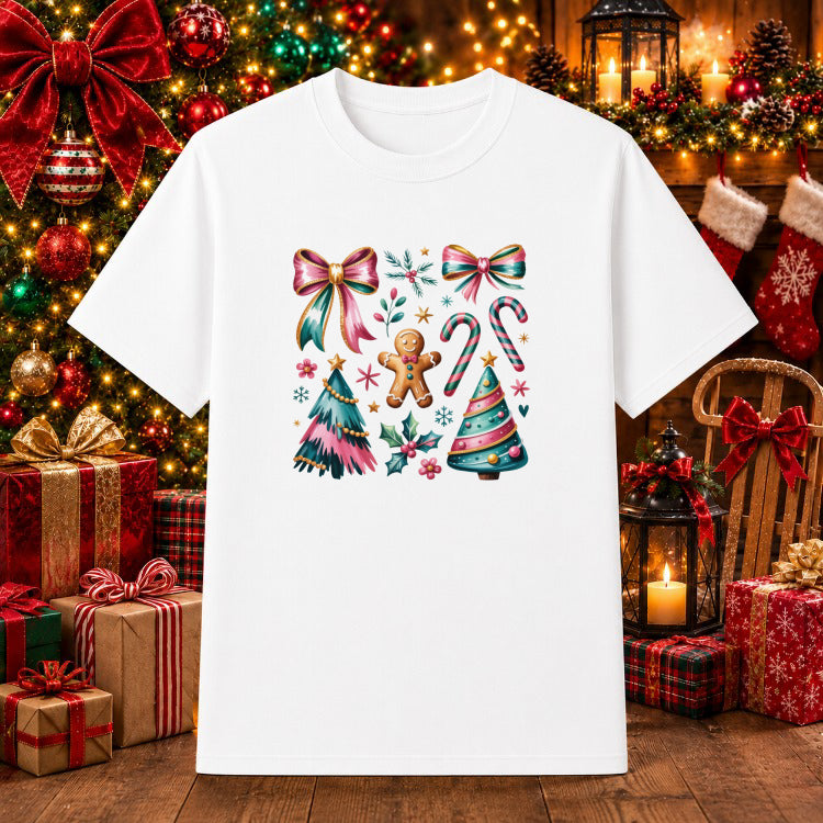 Merry Christmas Vintage Truck – Christmas DTF Transfer – by Ink Rush – Premade Transfers – Christmas, Heat Transfers