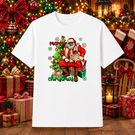 Merry Christmas Word Tree – Christmas DTF Transfer – by Ink Rush – Premade Transfers – Christmas, DTF Transfers