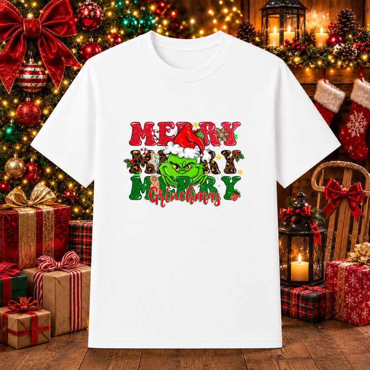 Merry Merry Grinchmas – Christmas DTF Transfer – by Ink Rush – Premade Transfers – Christmas, DTF Transfers