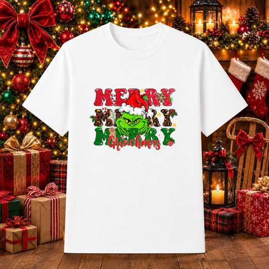 Merry Merry Grinchmas – Christmas DTF Transfer – by Ink Rush – Premade Transfers – Christmas, DTF Transfers