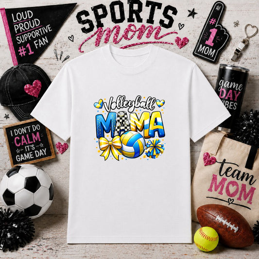 My Favorite Player Calls Me MOM – Sports Mom DTF Transfer – by Ink Rush – Premade Transfers – Sports Mom, Gameday
