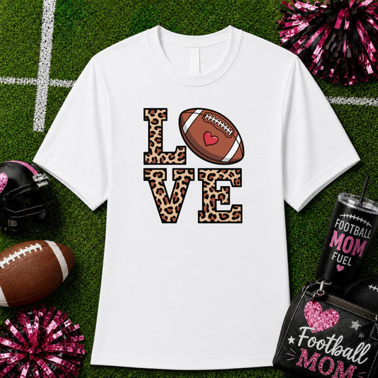 My Heart Is On That Field – Football Mom DTF Transfer – by Ink Rush – Premade Transfers – Football Mom, Sports Apparel
