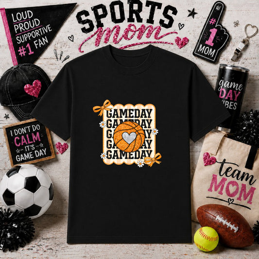 My heart is on that field – Sports Mom Football DTF Transfer – by Ink Rush – Premade Transfers – Sports Mom, Gameday