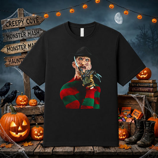 NIGHTMARE FUEL – Horror Character Halloween DTF Transfer – by Ink Rush – Premade Transfers – Halloween, Apparel