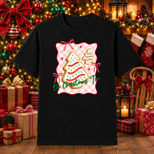 Oh Christmas Tree – Christmas DTF Transfer – by Ink Rush – Premade Transfers – DTF Transfer, Apparel Decoration