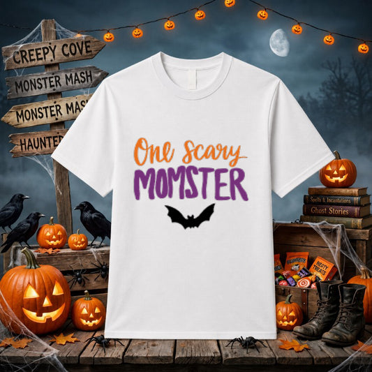 One Scary Momster Halloween DTF Transfer – by Ink Rush – Premade Transfers – DTF Transfers, Halloween