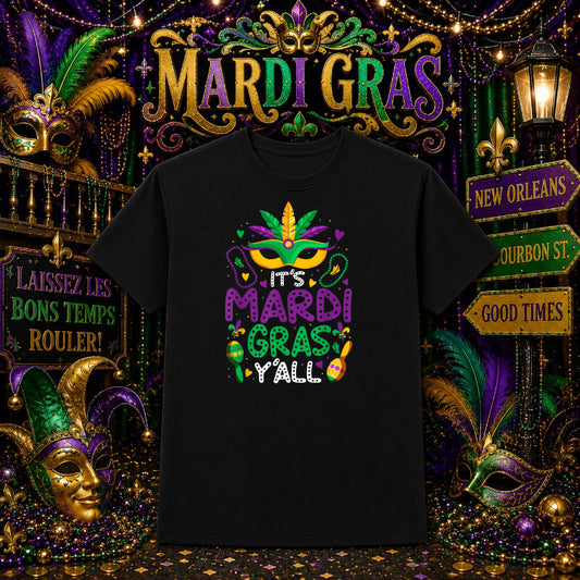Ornate Mardi Gras Mask – Mardi Gras DTF Transfer – by Ink Rush – Premade Transfers – Mardi Gras, Apparel Decorating