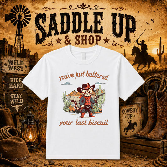Outlaw Born & Bred – Western DTF Transfer – by Ink Rush – Premade Transfers – Western, Apparel Decor