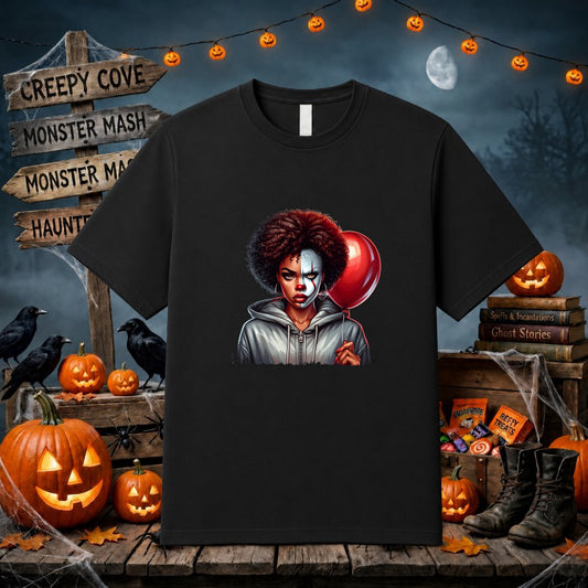 Pennywise IT Clown – Halloween Horror DTF Transfer – by Ink Rush – Premade Transfers – Horror, Apparel Decoration