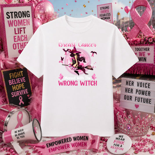 Pink Ribbon – Breast Cancer Awareness DTF Transfer – by Ink Rush – Premade Transfers – Breast Cancer Awareness, Premade DTF
