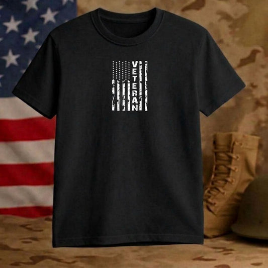 PROUD VETERAN – Patriotic Military DTF Transfer – by Ink Rush – Premade Transfers – Veteran, Military