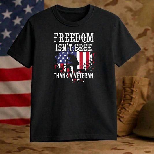 PROUD VETERAN Skull & Rifles – Military DTF Transfer – by Ink Rush – Premade Transfers – Veteran, Military Apparel