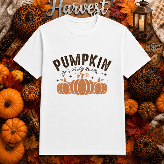 Pumpkin Season – Fall DTF Transfer – by Ink Rush – Premade Transfers – Fall, DTF Transfers