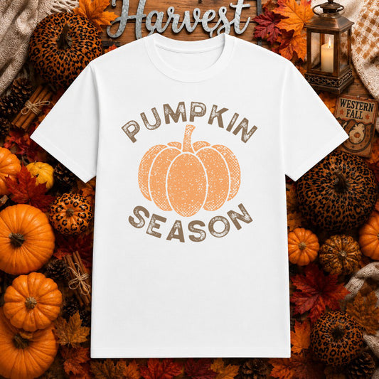 Pumpkin Season – Fall DTF Transfer – by Ink Rush – Premade Transfers – Fall, Apparel DTF Transfer