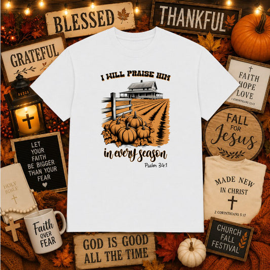 Pumpkin Spice & Jesus Christ – Christian Fall DTF Transfer – by Ink Rush – Premade Transfers – Christian, Apparel Decor