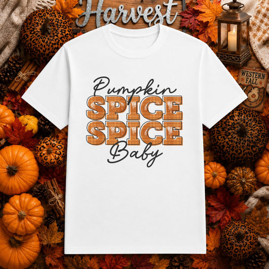 Pumpkin Spice Spice Baby – Fall Coffee DTF Transfer – by Ink Rush – Premade Transfers – Fall, DTF Transfers