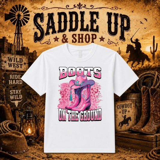 RAISE 'EM UP COWBOY – Western DTF Transfer – by Ink Rush – Premade Transfers – Western, Apparel Transfers