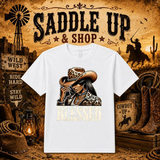 Rodeo Queen – Western Cowgirl DTF Transfer – by Ink Rush – Premade Transfers – Western, Apparel Printing