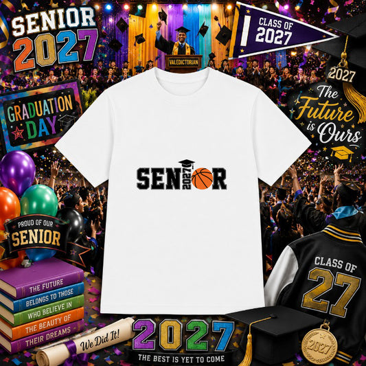 SENIOR 2027 Bold Text – Graduation DTF Transfer – by Ink Rush – Premade Transfers – Graduation, Apparel Decor
