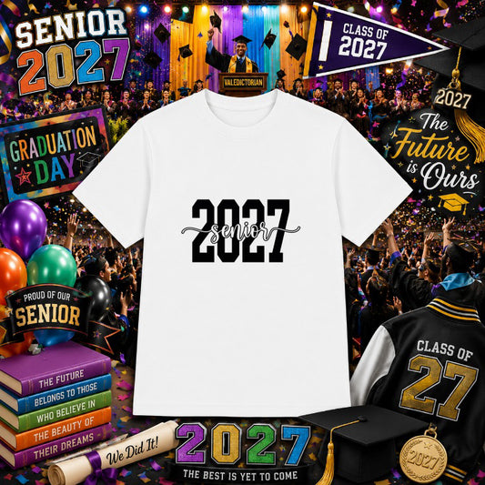 Senior 2027 Class – Graduation DTF Transfer – by Ink Rush – Premade Transfers – Graduation, Apparel Decor