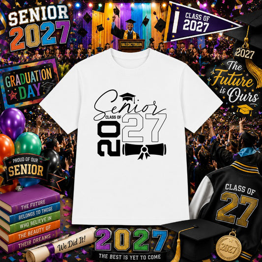 SENIOR 2027 Class – Graduation DTF Transfer – by Ink Rush – Premade Transfers – Senior Class, Graduation