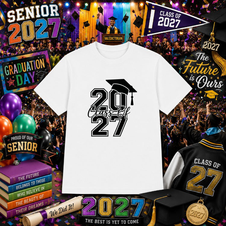 SENIOR 2027 – Graduation Class DTF Transfer – by Ink Rush – Premade Transfers – Senior, Graduation