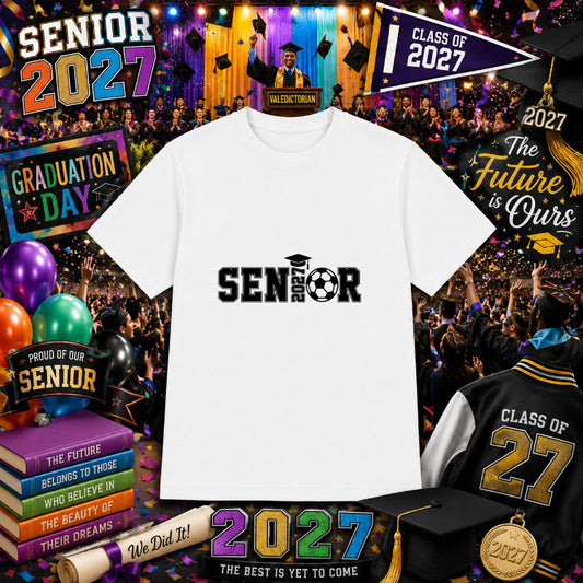 SENIOR 2027 – Graduation DTF Transfer – by Ink Rush – Premade Transfers – Senior, Apparel Decor