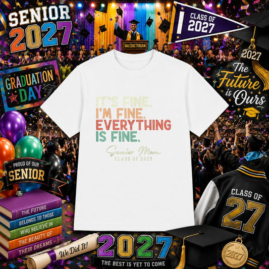 SENIOR 2027 – Graduation DTF Transfer – by Ink Rush – Premade Transfers – Senior Class, Graduation