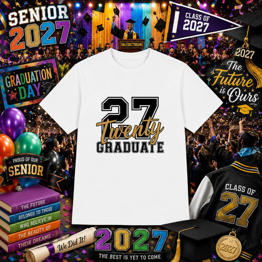 SENIOR 2027 Star – Graduation DTF Transfer – by Ink Rush – Premade Transfers – Senior, Graduation