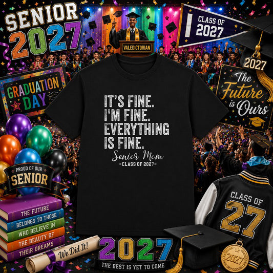 SENIOR 2027 Star – Graduation DTF Transfer – by Ink Rush – Premade Transfers – Graduation, Apparel Decoration