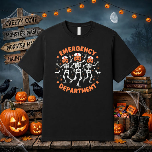 SKELE-NURSE ON CALL FOR BOO BOOS – Halloween Nurse DTF Transfer – by Ink Rush – Premade Transfers – DTF Transfer, Apparel...