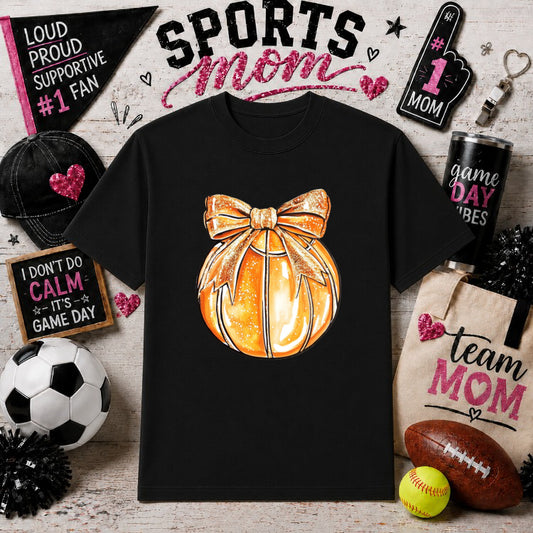 Softball Mom Leopard Heart – Sports Mom DTF Transfer – by Ink Rush – Premade Transfers – Sports Mom, Gameday