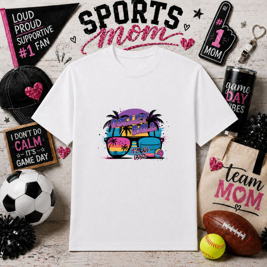 SPORTS MOM Heart – Sports Mom Gameday DTF Transfer – by Ink Rush – Premade Transfers – Sports Mom, Gameday