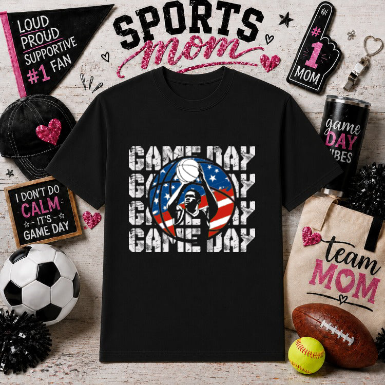 Sports Mom Leopard Print Baseball – Gameday DTF Transfer – by Ink Rush – Premade Transfers – Sports Mom, Gameday