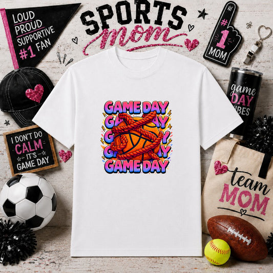 SPORTS MOM – Sports Mom Gameday DTF Transfer – by Ink Rush – Premade Transfers – Sports Mom, Gameday