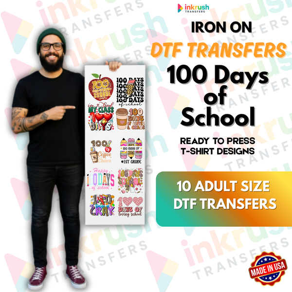 School Milestone DTF Gang Sheet – 22″ Premade