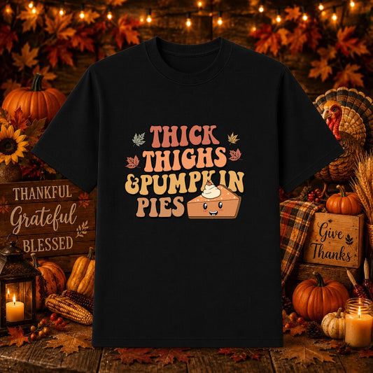 Thankful, Blessed, & Kinda Messy – Thanksgiving DTF Transfer – by Ink Rush – Premade Transfers – Thanksgiving, DTF Transfers