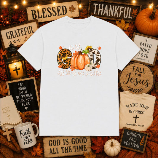Thankful Grateful Blessed – Christian Fall DTF Transfer – by Ink Rush – Premade Transfers – Christian, Apparel