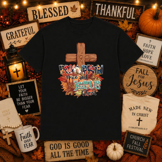 Thankful Grateful Blessed – Christian Fall Faith DTF Transfer – by Ink Rush – Premade Transfers – Christian Faith, Premade...