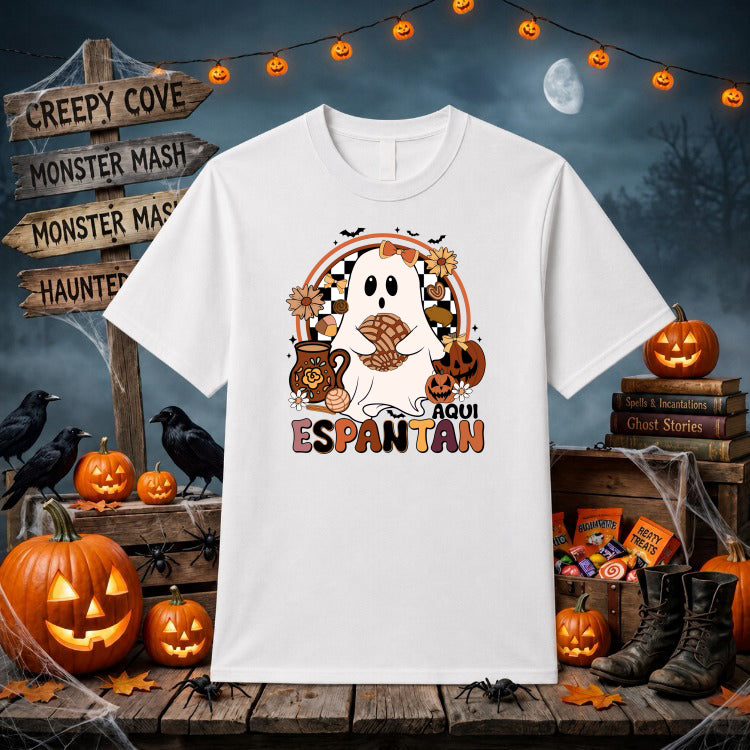 Trick or Treat Ghost Halloween – DTF Transfer – by Ink Rush – Premade Transfers – DTF Transfers, Apparel Decoration