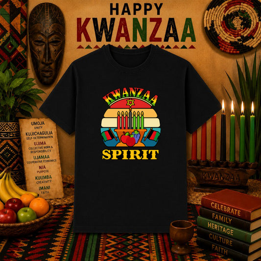 UMOJA Kinara Kwanzaa – DTF Transfer – by Ink Rush – Premade Transfers – Kwanzaa, Apparel Decor