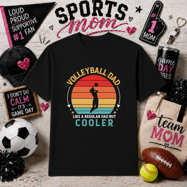 VOLLEYBALL DAD – Sports Gameday DTF Transfer – by Ink Rush – Premade Transfers – Sports Mom, Gameday