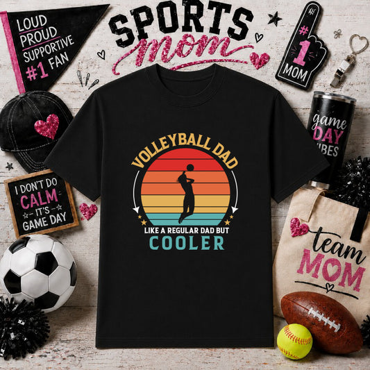 VOLLEYBALL DAD – Sports Gameday DTF Transfer – by Ink Rush – Premade Transfers – Sports Mom, Gameday